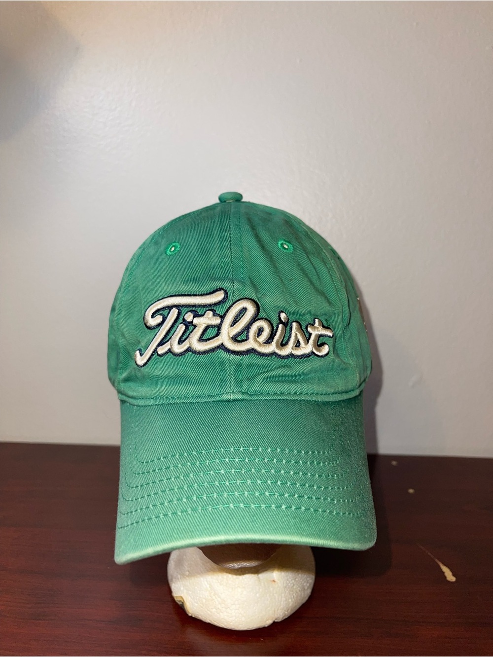 Fitleist Green Script Logo Golf Cap